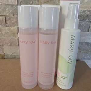 Mary Kay Skincare Trio with Pink and White Bottles